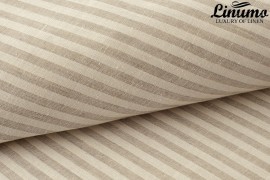 Free linen fabric samples EMS white/natural stripes M600128001