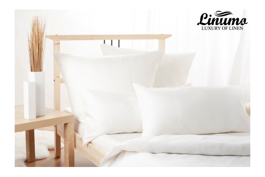 Bedcover SAALE 63% linen, 37% cotton white different sizes