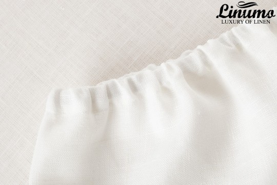 Elastic bedding sheet SAALE 63% linen white different sizes