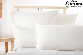 Pillow cover SAALE 63% linen white different sizes