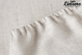 Fitted sheet ELBE 100% pure linen natural different sizes