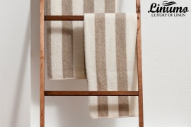 Bath-towel from lines frotté striped different sizes