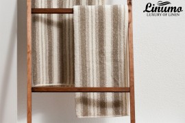 Bath-towel from lines frotté striped different sizes