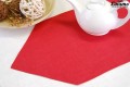 Table runner made of precious linen red different sizes