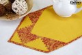 Table runner 100% linen yellow-red patchwork different sizes