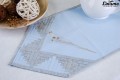 Linen table runner light blue patchwork different sizes