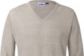 High quality Men's Sweaters Knitted Linen V-neck