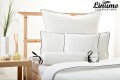 Bedding set NECKAR 100% linen white with a black cord row 2pc