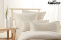 Bedding set EMS 100% linen white-natural striped 2pc