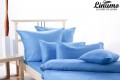 Bedding set SALZACH 100% linen turquoise-blue 2pc